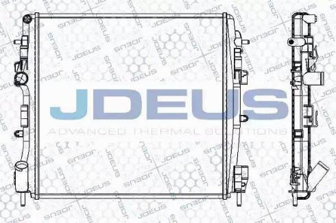 Jdeus RA0230860 - Радиатор, охлаждение двигателя autosila-amz.com