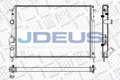 Jdeus RA0230830 - Радиатор, охлаждение двигателя autosila-amz.com