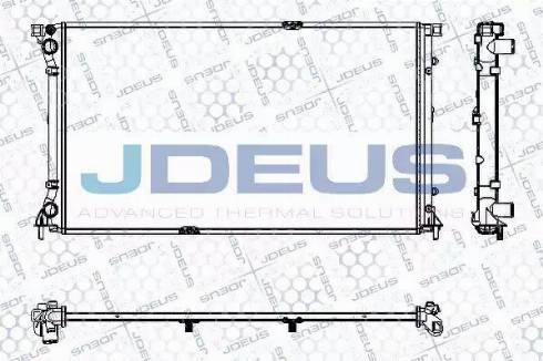 Jdeus RA0230790 - Радиатор, охлаждение двигателя autosila-amz.com