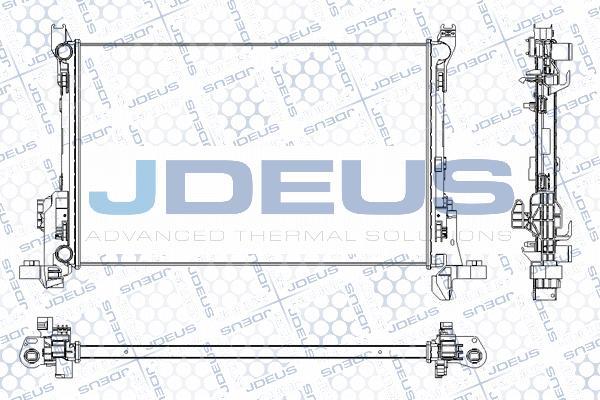 Jdeus RA0231140 - Радиатор, охлаждение двигателя autosila-amz.com