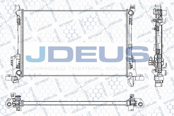 Jdeus RA0231150 - Радиатор, охлаждение двигателя autosila-amz.com