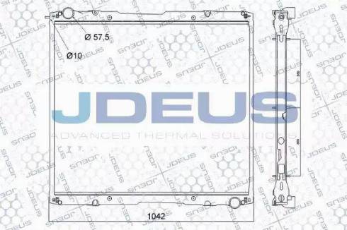 Jdeus RA1410020 - Радиатор, охлаждение двигателя autosila-amz.com