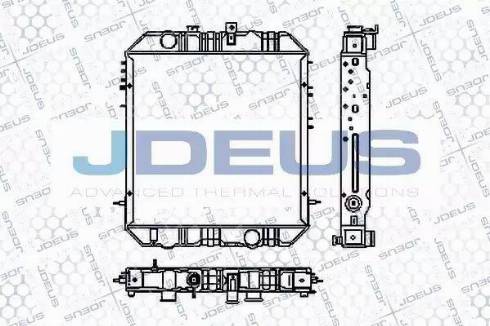 Jdeus RA1180040 - Радиатор, охлаждение двигателя autosila-amz.com