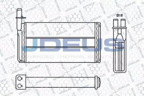 Jdeus RA2240100 - Теплообменник, отопление салона autosila-amz.com