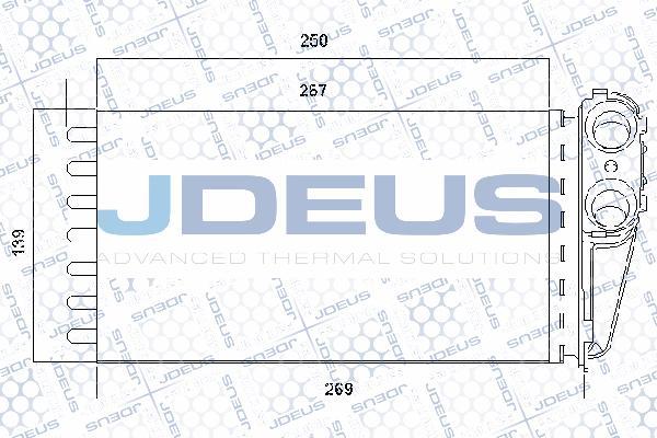 Jdeus RA2210320 - Теплообменник, отопление салона autosila-amz.com