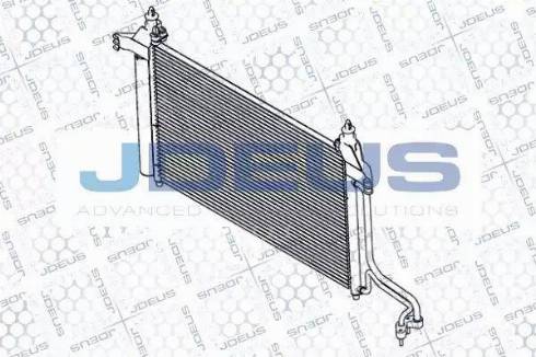 Jdeus RA7110850 - Конденсатор кондиционера autosila-amz.com
