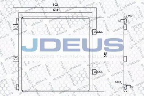 Jdeus RA7230930 - Конденсатор кондиционера autosila-amz.com