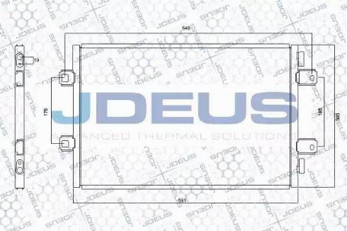 Jdeus RA7230920 - Конденсатор кондиционера autosila-amz.com