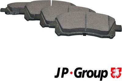 JP Group 4663600410 - Тормозные колодки, дисковые, комплект autosila-amz.com