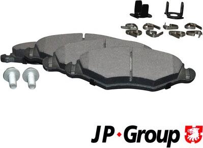 JP Group 4163600910 - Тормозные колодки, дисковые, комплект autosila-amz.com