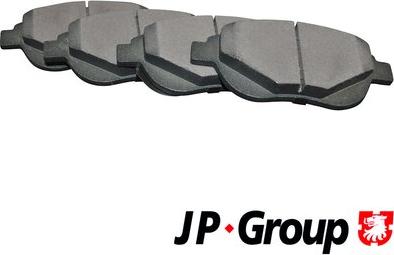 JP Group 4163601810 - Тормозные колодки, дисковые, комплект autosila-amz.com