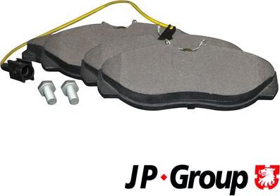 JP Group 4163602310 - Тормозные колодки, дисковые, комплект autosila-amz.com