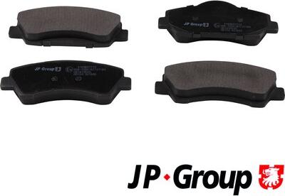 JP Group 4163607710 - Тормозные колодки, дисковые, комплект autosila-amz.com