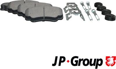 JP Group 4163700610 - Тормозные колодки, дисковые, комплект autosila-amz.com