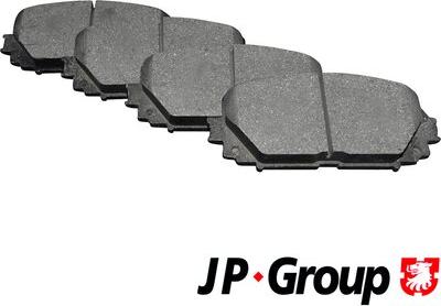 JP Group 4863601610 - Тормозные колодки, дисковые, комплект autosila-amz.com