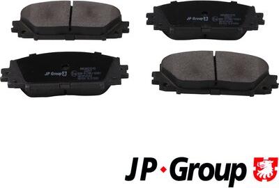 JP Group 4863601210 - Тормозные колодки, дисковые, комплект autosila-amz.com