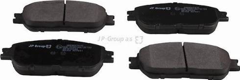 JP Group 4863607410 - Тормозные колодки, дисковые, комплект autosila-amz.com
