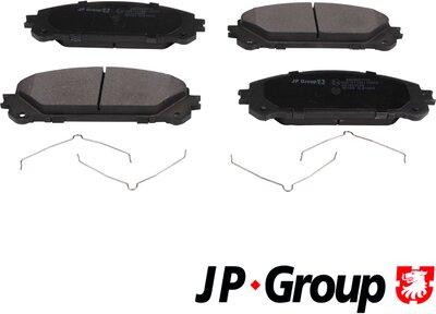 JP Group 4863607510 - Тормозные колодки, дисковые, комплект autosila-amz.com