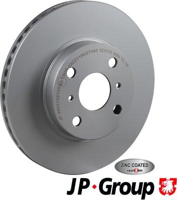 JP Group 4863102100 - Тормозной диск autosila-amz.com