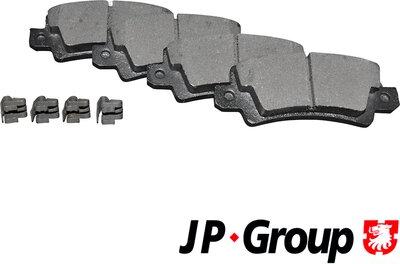 JP Group 4863701310 - Тормозные колодки, дисковые, комплект autosila-amz.com