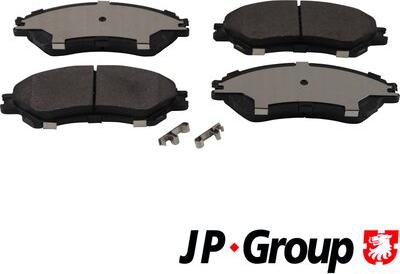 JP Group 4763604510 - Тормозные колодки, дисковые, комплект autosila-amz.com