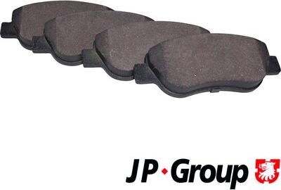 JP Group 1563604210 - Тормозные колодки, дисковые, комплект autosila-amz.com