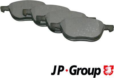 JP Group 1563600110 - Тормозные колодки, дисковые, комплект autosila-amz.com