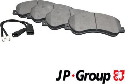 JP Group 1563600210 - Тормозные колодки, дисковые, комплект autosila-amz.com