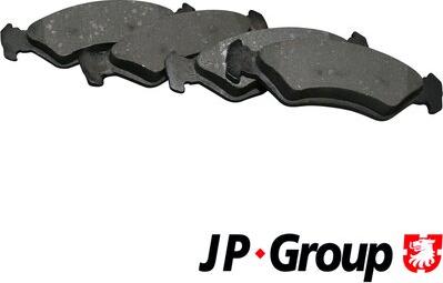 JP Group 1563601510 - Тормозные колодки, дисковые, комплект autosila-amz.com