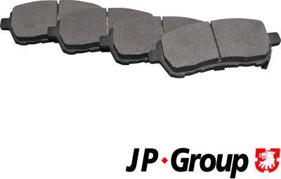 JP Group 1563603510 - Тормозные колодки, дисковые, комплект autosila-amz.com