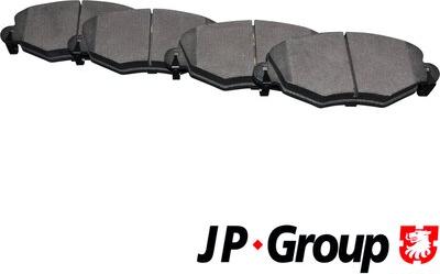 JP Group 1563603010 - Тормозные колодки, дисковые, комплект autosila-amz.com