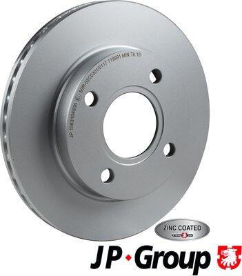 JP Group 1563104500 - Тормозной диск autosila-amz.com