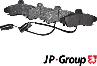 JP Group 1563700310 - Тормозные колодки, дисковые, комплект autosila-amz.com