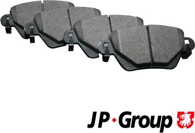 JP Group 1563700210 - Тормозные колодки, дисковые, комплект autosila-amz.com