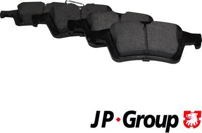 JP Group 1563701510 - Тормозные колодки, дисковые, комплект autosila-amz.com