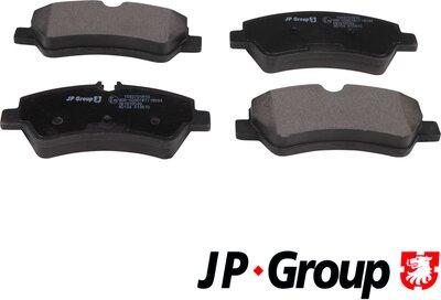 JP Group 1563701810 - Тормозные колодки, дисковые, комплект autosila-amz.com