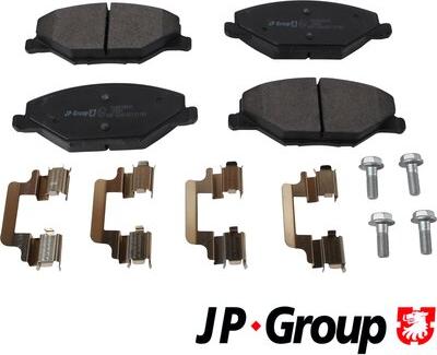 JP Group 1163609910 - Тормозные колодки, дисковые, комплект autosila-amz.com