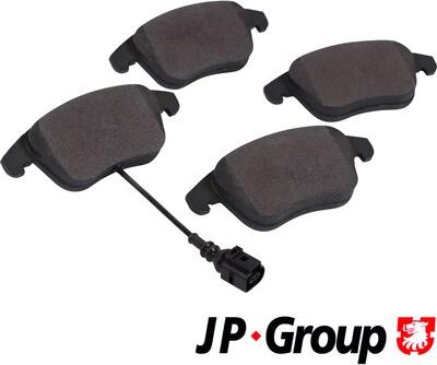 JP Group 1163609610 - колодки дисковые передние!\ Seat Alhambra, VW Sharan 1.4/2.0TSi/2.0TDi 10> autosila-amz.com