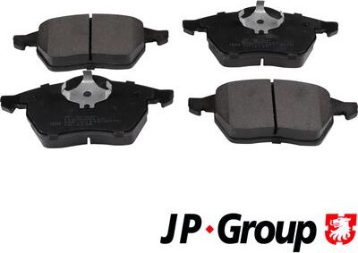 JP Group 1163605110 - Тормозные колодки, дисковые, комплект autosila-amz.com
