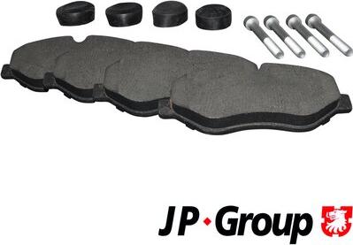 JP Group 1163601710 - Тормозные колодки, дисковые, комплект autosila-amz.com