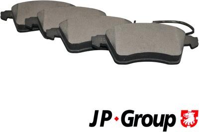 JP Group 1163603910 - Тормозные колодки, дисковые, комплект autosila-amz.com