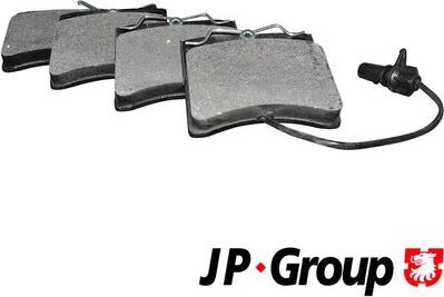 JP Group 1163603810 - Тормозные колодки, дисковые, комплект autosila-amz.com