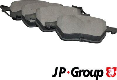 JP Group 1163602510 - Тормозные колодки, дисковые, комплект autosila-amz.com