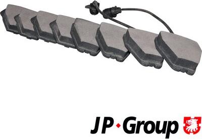 JP Group 1163602710 - Тормозные колодки, дисковые, комплект autosila-amz.com