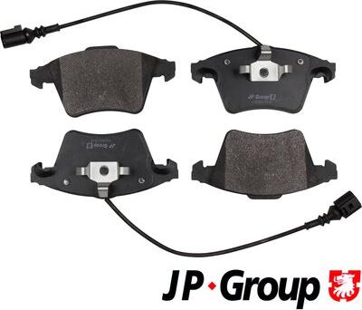 JP Group 1163607910 - Комплект тормозных колодок, дисковый тормоз autosila-amz.com