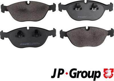 JP Group 1163607410 - Тормозные колодки, дисковые, комплект autosila-amz.com