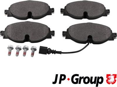 JP Group 1163613910 - Тормозные колодки, дисковые, комплект autosila-amz.com