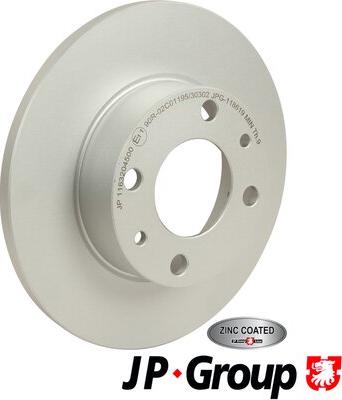 JP Group 1163204500 - Тормозной диск autosila-amz.com