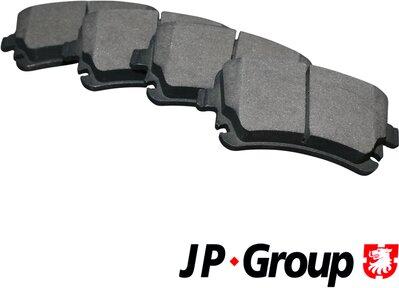 JP Group 1163706510 - Тормозные колодки, дисковые, комплект autosila-amz.com