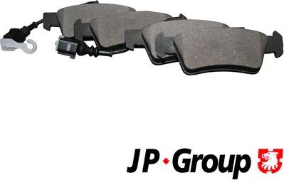 JP Group 1163706710 - Тормозные колодки, дисковые, комплект autosila-amz.com